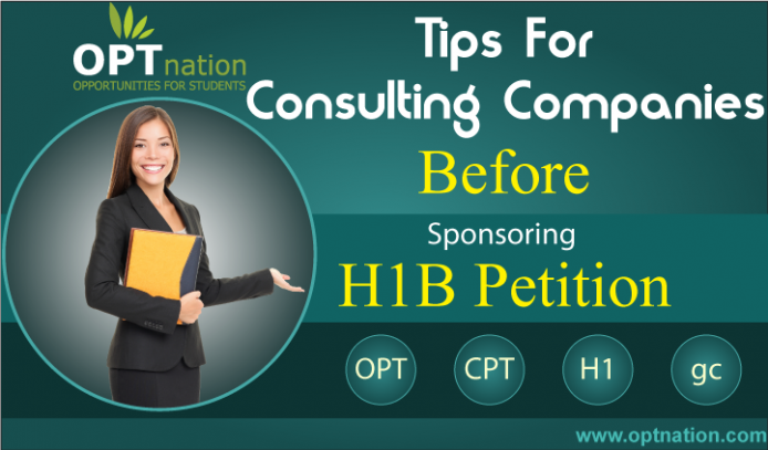 Tips For Consulting Companies Sponsoring H1B Visa | Optnation