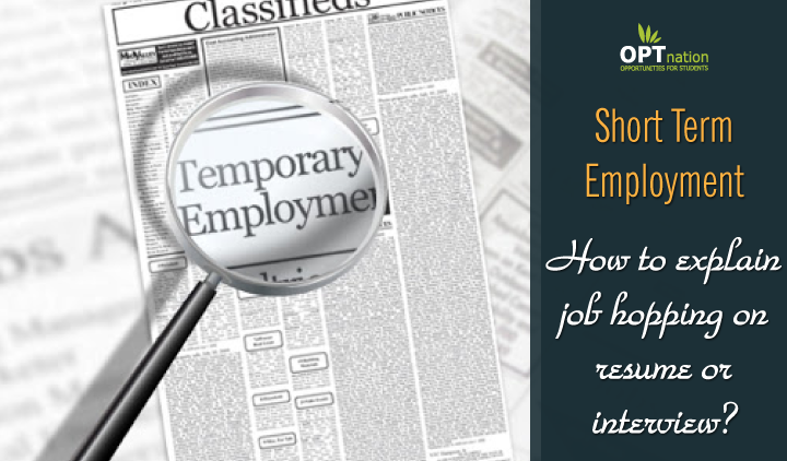 Short Term Employment Explain Job Hopping In Interview Or Resume