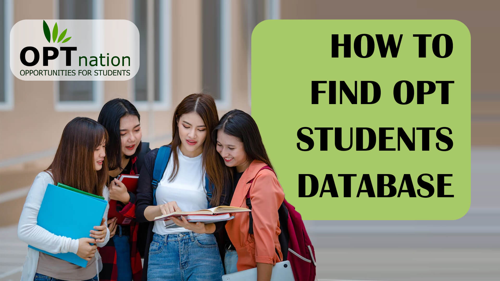 How To Find OPT Students - OPTnation